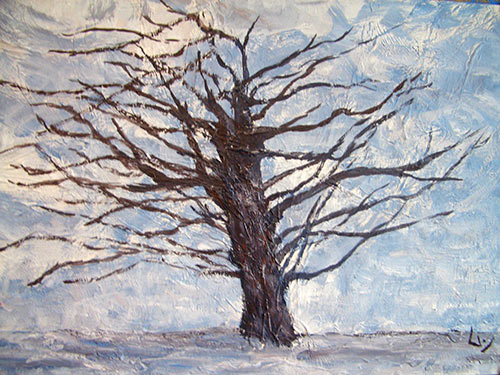 Pintura de Graciano Garcia - Mi árbol gris 