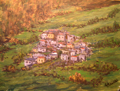 Pintura de Graciano Garcia - La Braña 