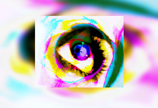 Imagen digital de un ojo creado en 3D