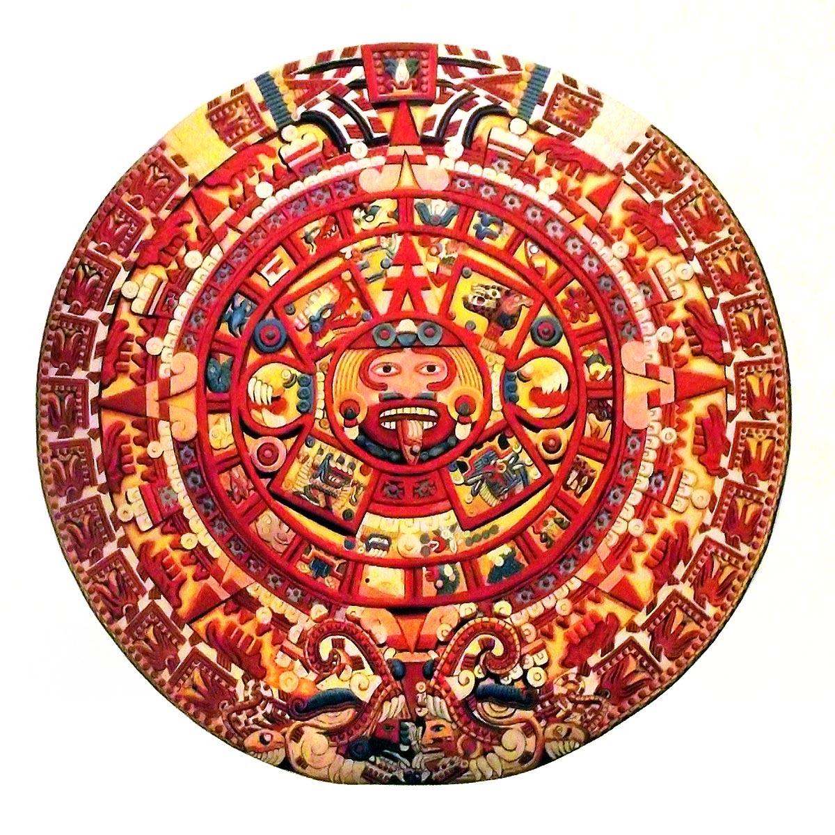 Cuauhxicalli o calendario azteca - Pintura y Artistas