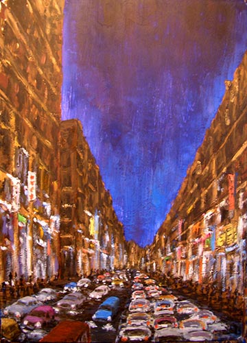 Pintura de Graciano Garcia - Noche de sábado