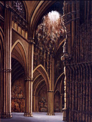 Pintura de Graciano Garcia - Catedral de Toledo, interior 