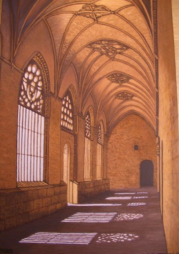 Pintura de Graciano Garcia - Claustro, Burgo de Osma