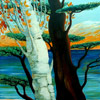 Painting - The Poplar and the Baobab