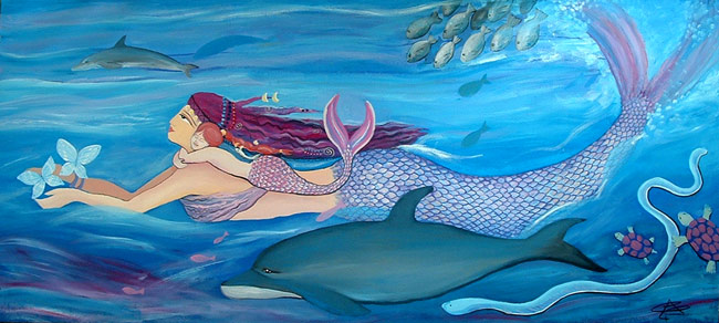 Pintura de Sirenas