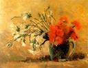 Vase with carnations