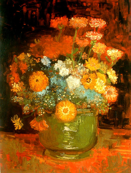 Composición de flores de Van Gogh