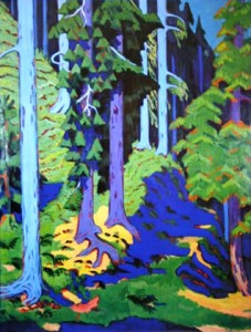 inside-the-forest-1937- Davos Ernst Ludwig Kirchner 