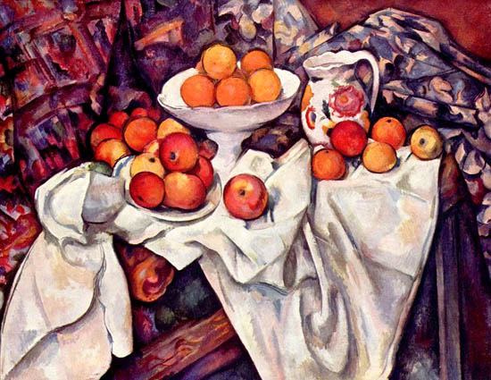 Naturaleza muerta con manzanas y naranjas-paul_cezanne