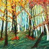 Pintura Bosque y fuego