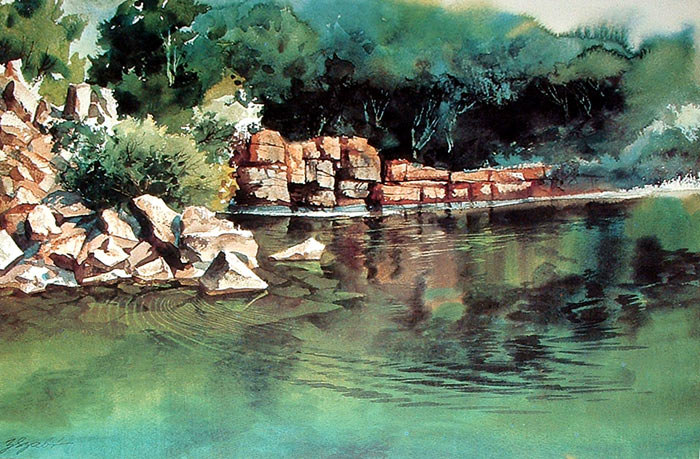 Watercolor by Zoltan Szabo Watercolor by Zoltan Szabo