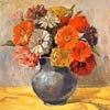 Pintar un jarrón con flores 