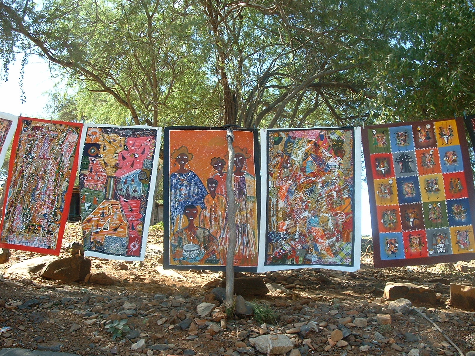 Pinturas de la isla de Goree , senegal