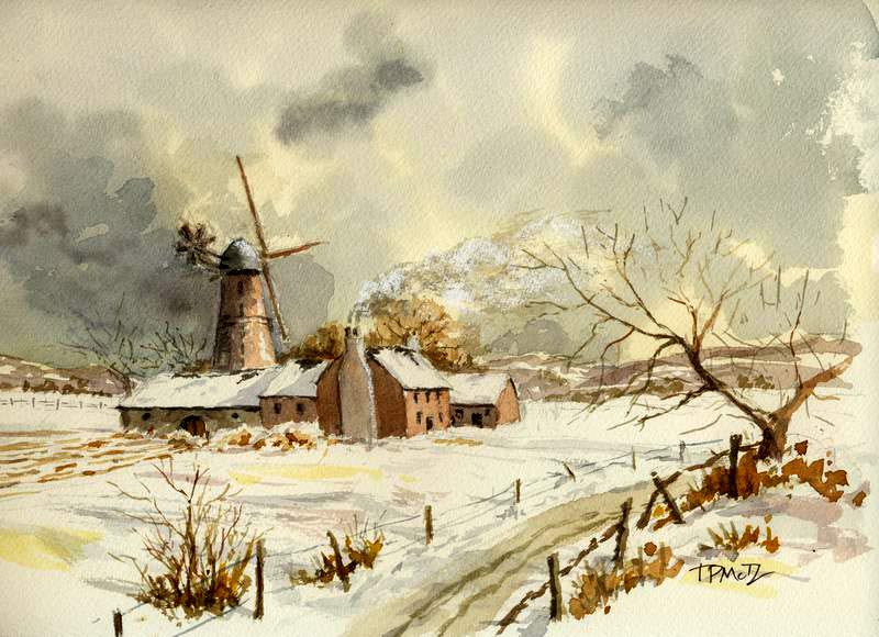 Rowland Hilder watercolor artwork