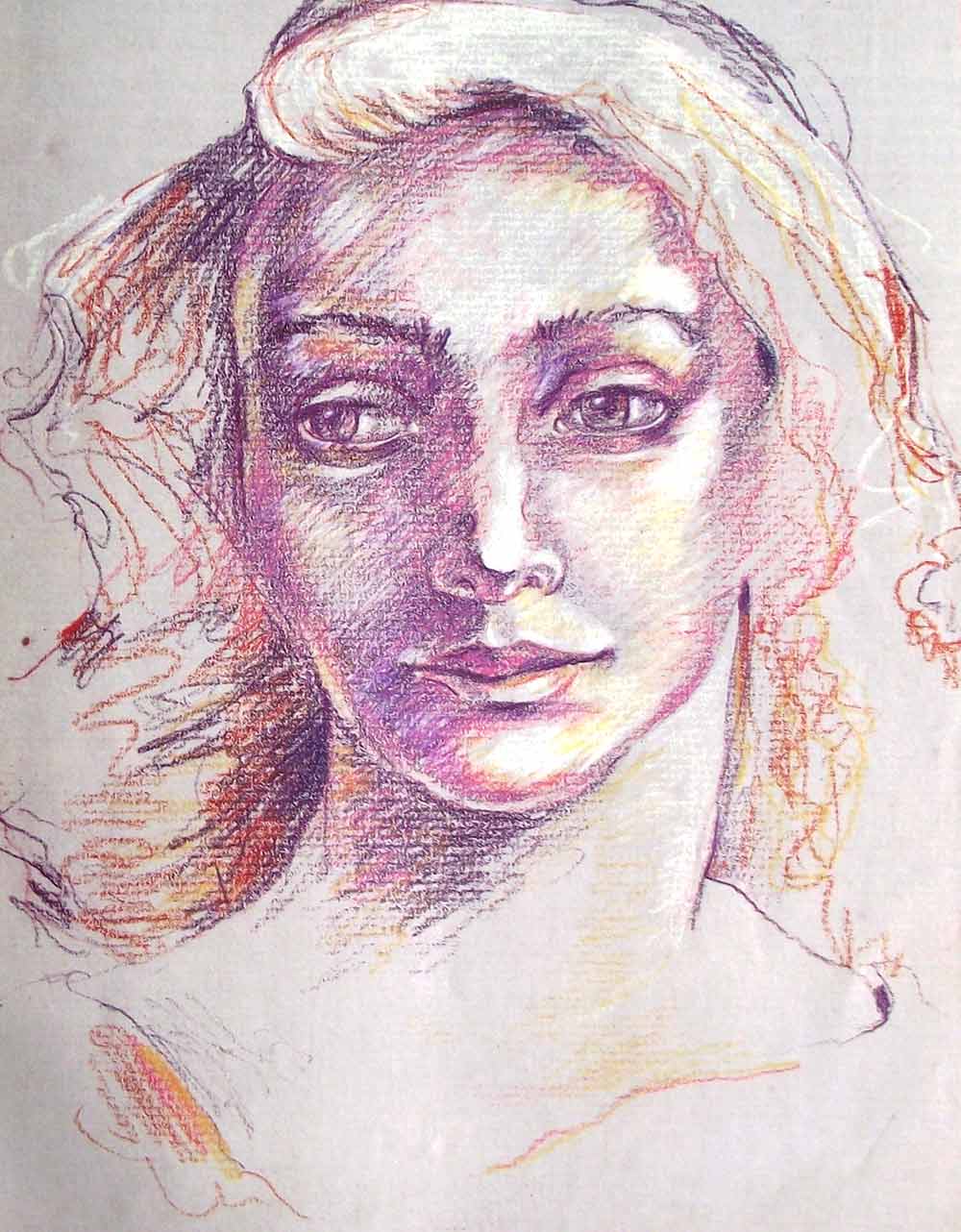 Dibujar un rostro con lápices de colores. Paso a paso - Pintura y Artistas