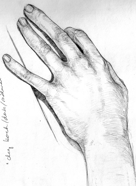 Dibujo de una mano