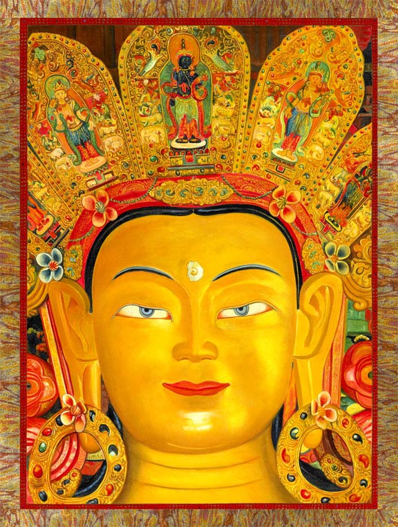 Big face of Buddha