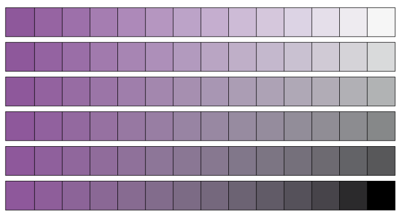 Colores neutros violetas