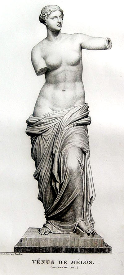 Venus de Milo, pencil drawing by Pierre Bouillon Venus de Milo, pencil drawing by Pierre Bouillon