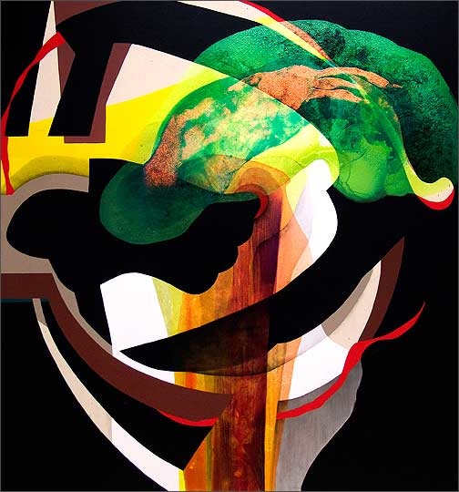Abstract painting by Carrie Moyer