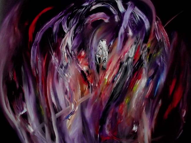 Abstract painting by Daniel Hesidence