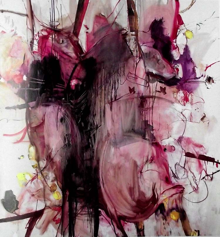 Pintura abstracta de Elizabeth Neel