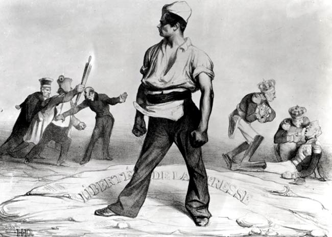 Freedom of the Press, drawing by Daumier Freedom of the Press, drawing by Daumier