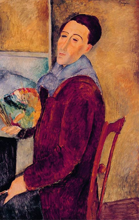 Autorretrato del pintor Modigliani Autorretrato del pintor Modigliani