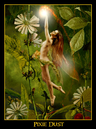 Pintura de un hada de Howard David Johnson Hada de Howard David Johnson