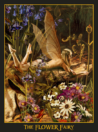 Pintura de un hada de Howard David Johnson Hada de Howard David Johnson