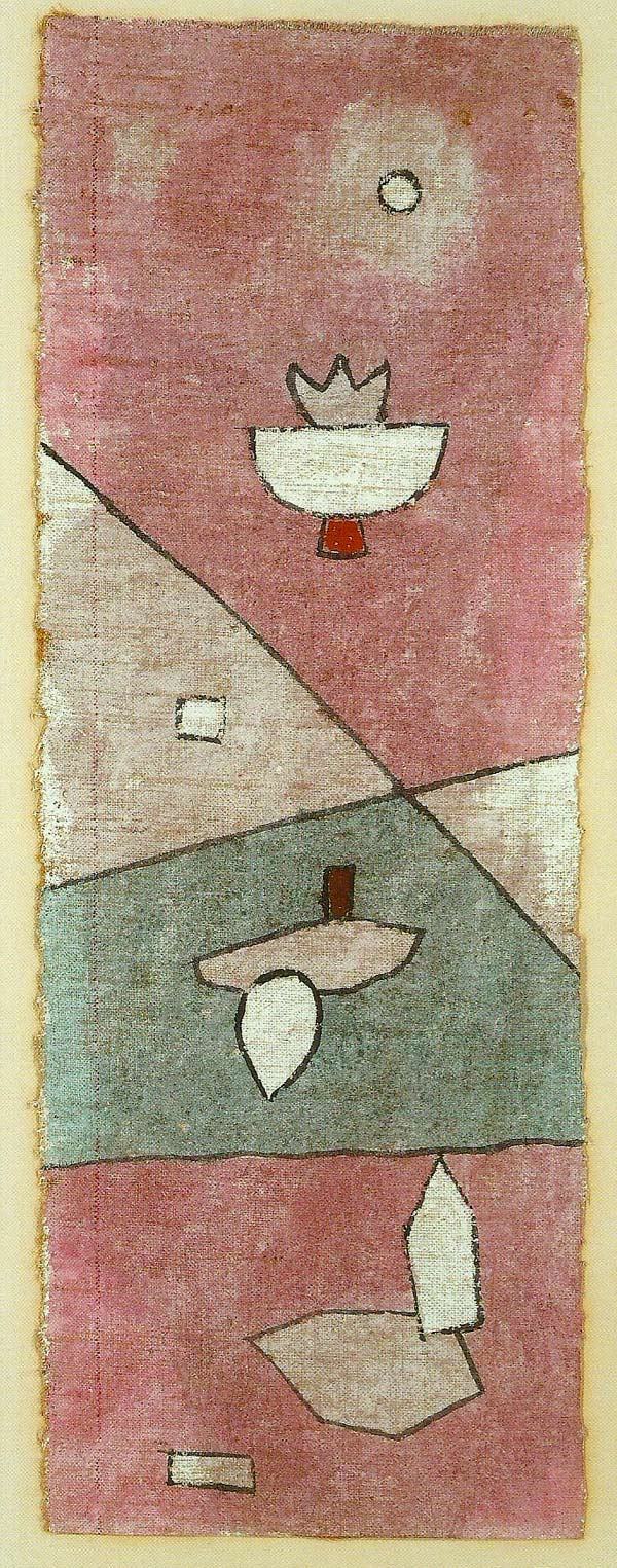 pescado En el piso pastel Pinturas sobre tela arpillera enyesada de Paul Klee - Pintura y Artistas