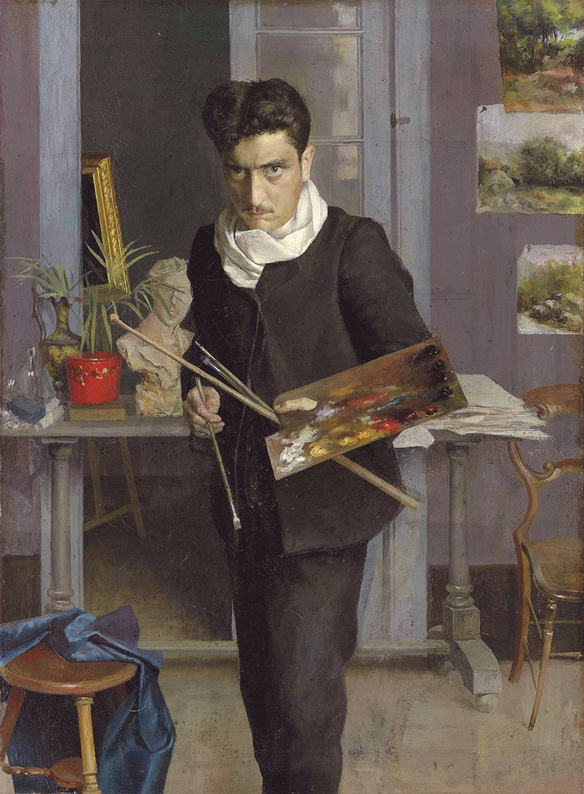 Autorretrato del pintor Julio Romero de Torres Autorretrato del pintor Julio Romero de Torres