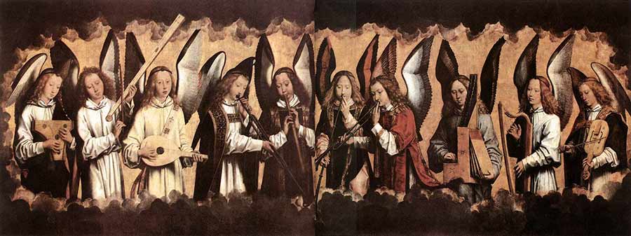 Painting Musician angels Musician angels