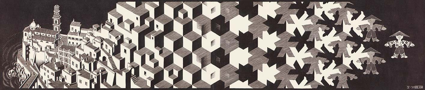 Metamorphosis, by Escher