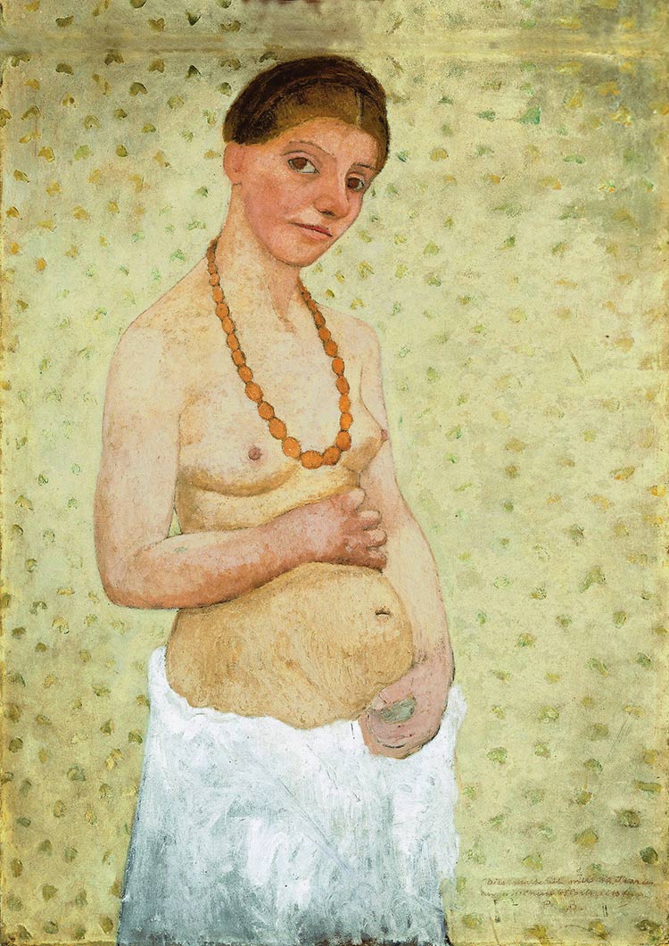 Autorretrato embarazada  de Paula Becker