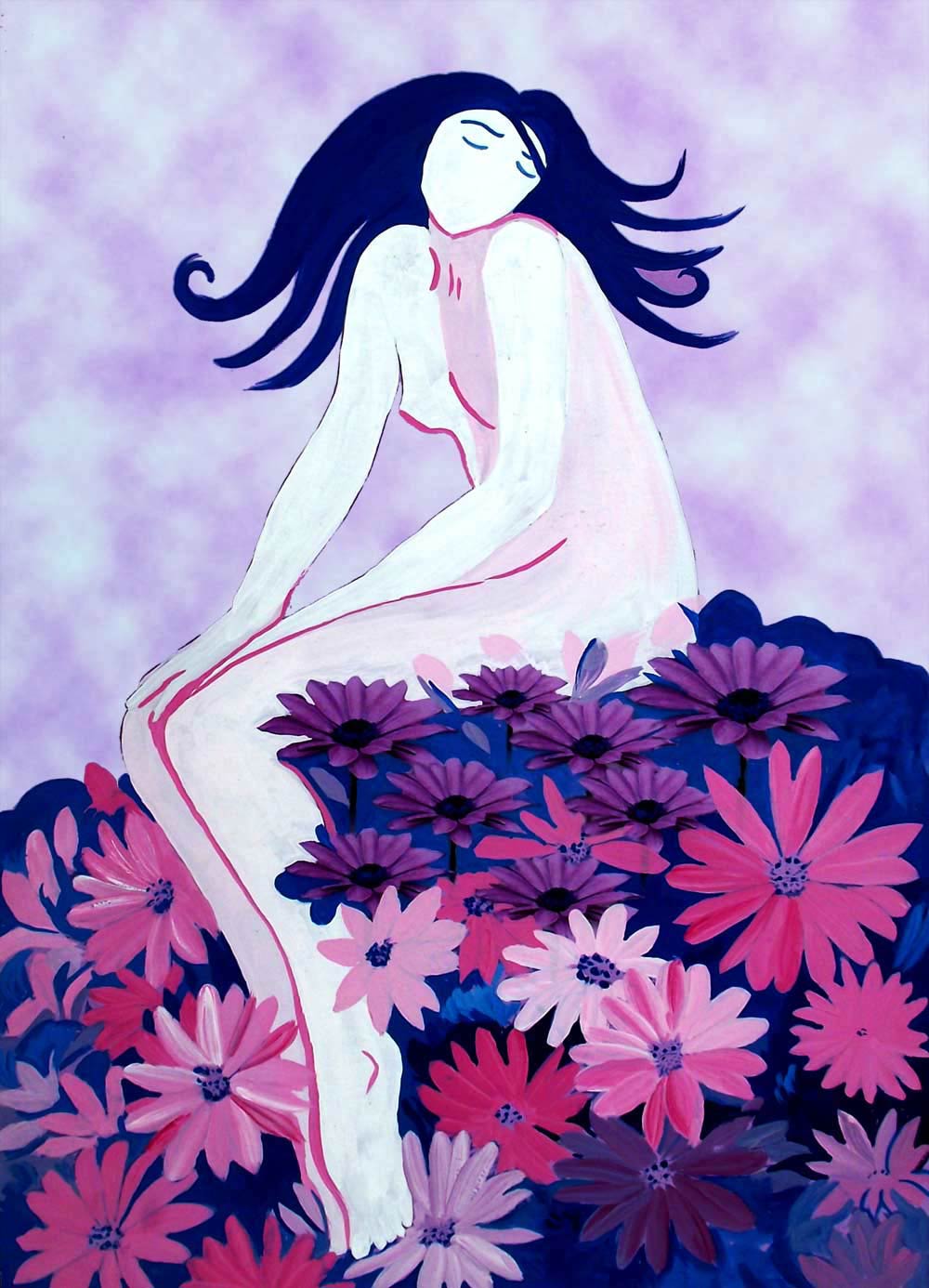 La ninfa de las flores, ilustración gratis