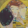 Ejercicio copia pintura beso klimt 