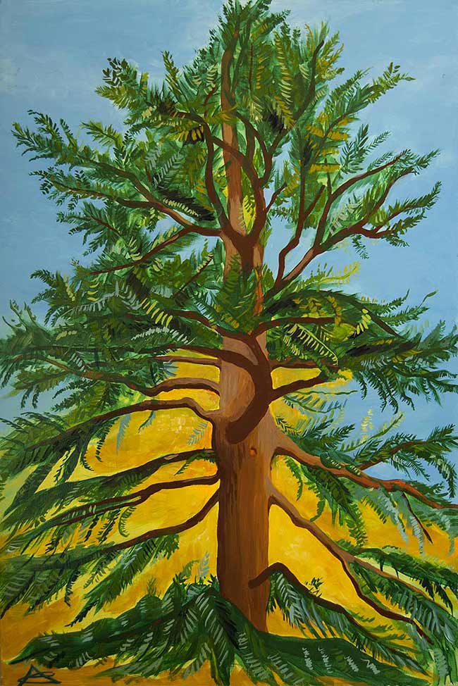 árbol grande pintura