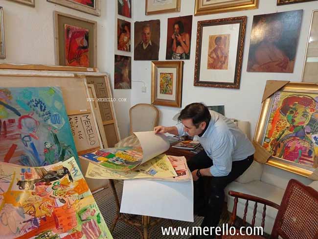 Contemporary Spanish painter José Manuel Merello José Manuel Merello