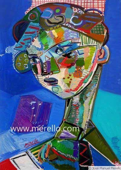 El chico azul (Blue boy) del pintor José Manuel Merello Blue boy