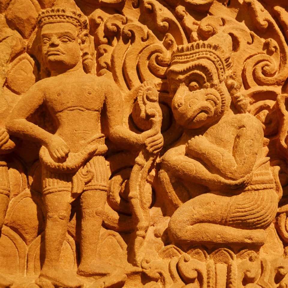 relieve hindu monos