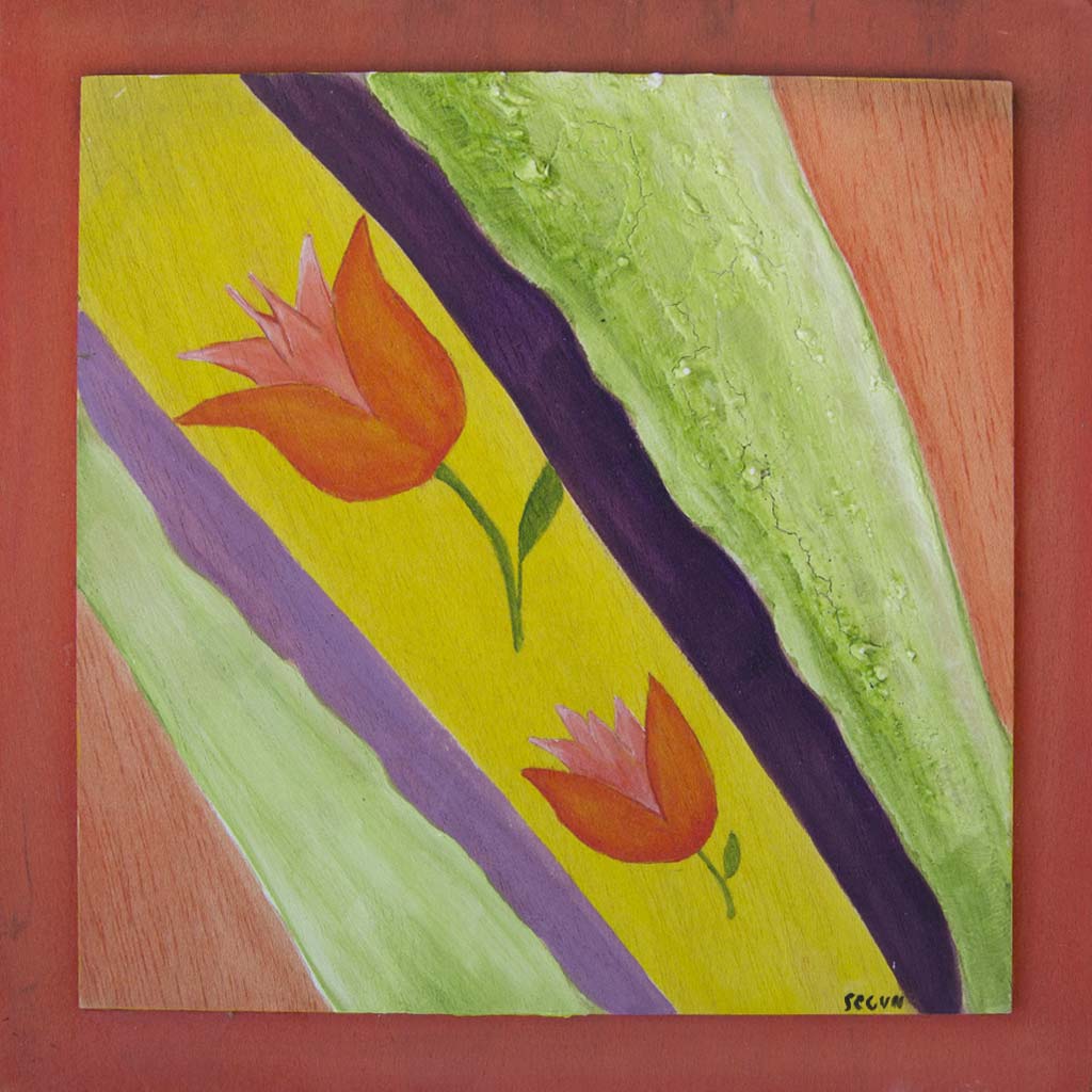 Pintura tulipanes